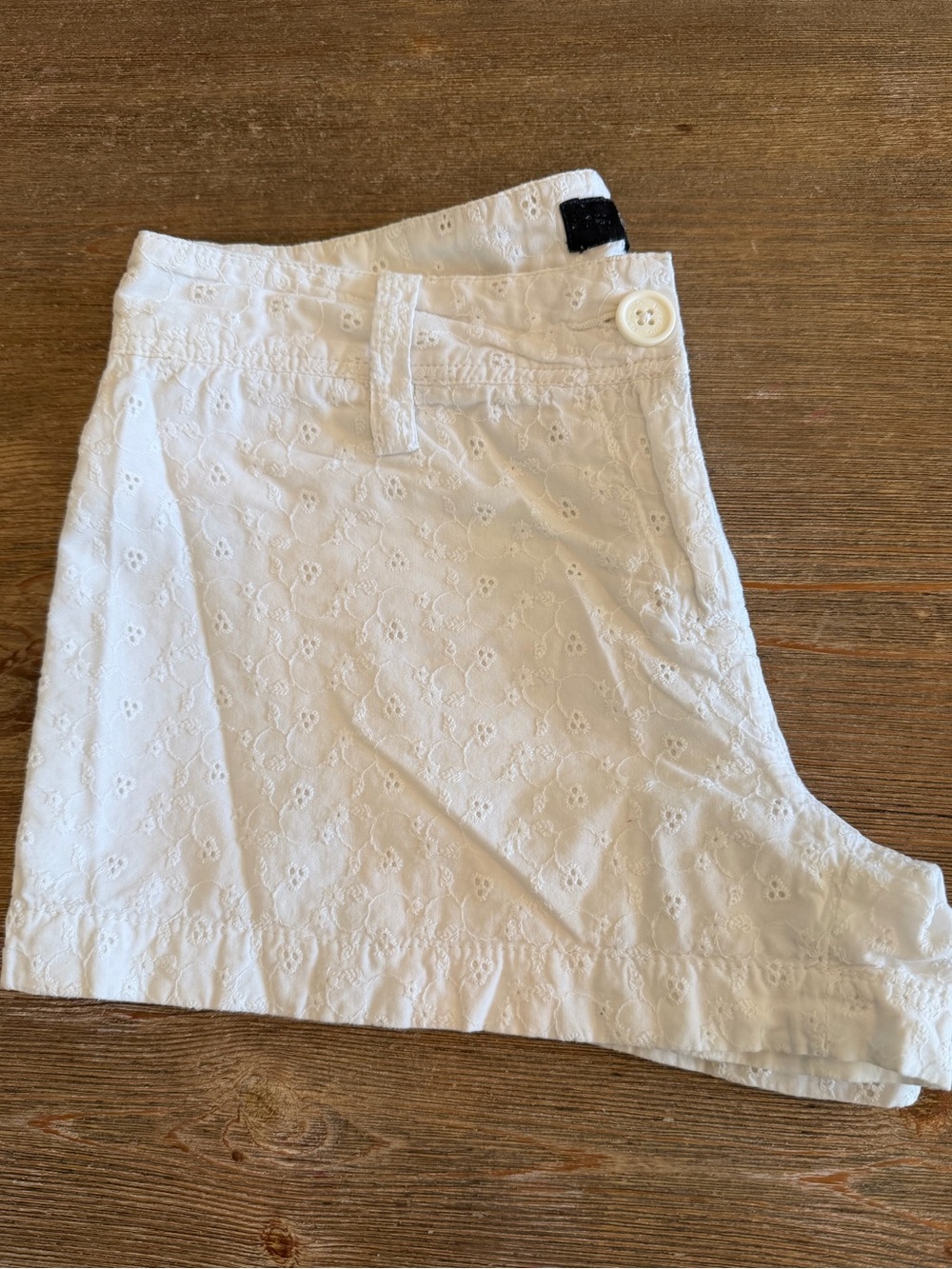 Express White Eyelet Shorts